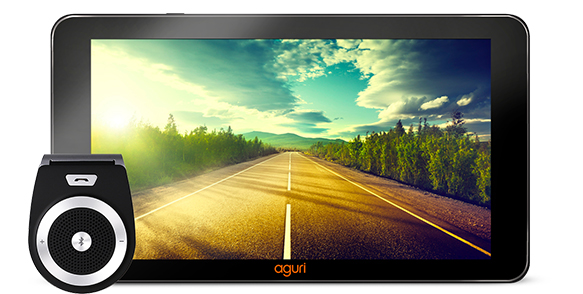 GPS Autocar AGURI AC7800 - 7 Pouces, Wifi, Android, Carte Europe 48 pays, Info Trafic, 10 accessoires inclus